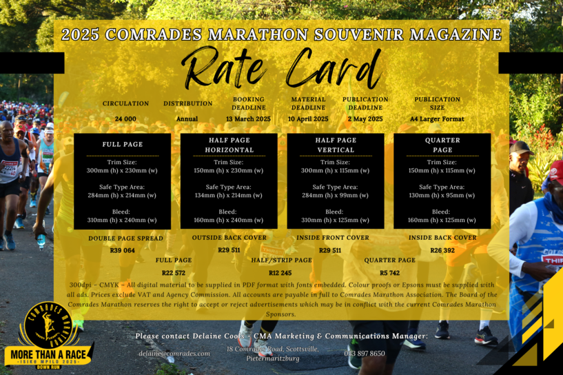 2025 SOUVENIR MAGAZINE RATE CARD